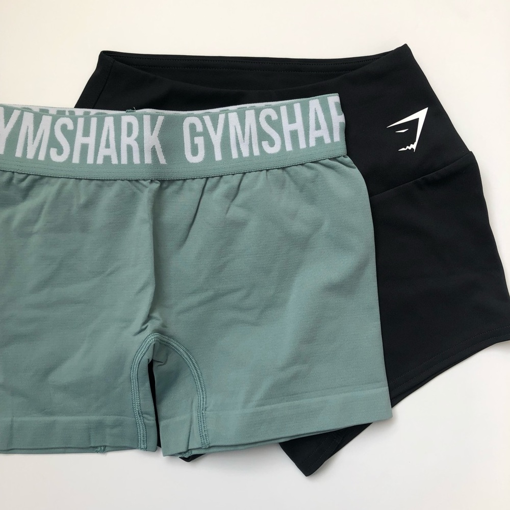 Gymshark Fit Seamless Shorts & Training Quad Shorts Set